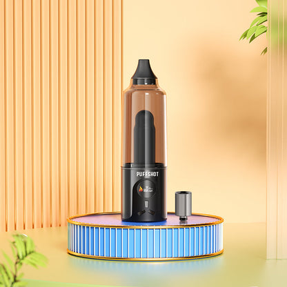 Puffshot Portable Easy-to-Use Vape Cup Blue for 510 Cartridge & Dab