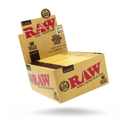 Raw Classic - King Size - Wide - 33 Per Pack - 50 Pack Per Box