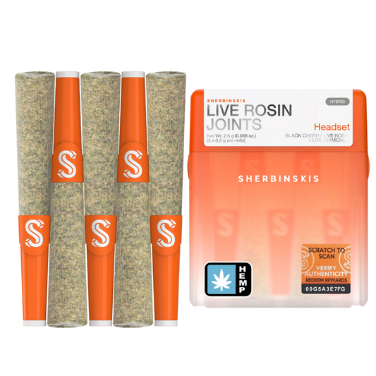 Sherbinskis Live Rosin Joints 2.5G | 5ct