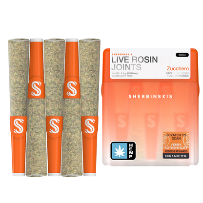 Sherbinskis Live Rosin Joints 2.5G | 5ct