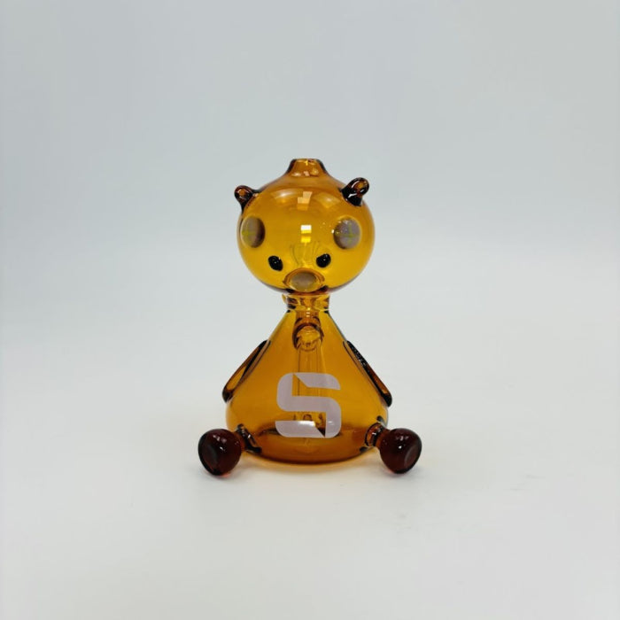 Silo Glass - Bear-Alien Waterpipe - 4 Inches