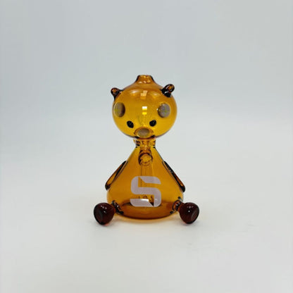 Silo Glass - Bear-Alien Waterpipe - 4 Inches