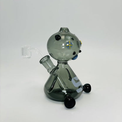 Silo Glass - Bear-Alien Waterpipe - 4 Inches