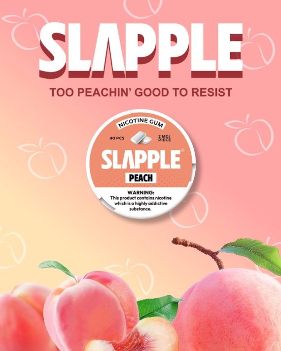 Slapple Nicotine Gum 40pcs 2ct