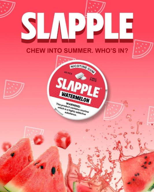 Slapple Nicotine Gum 40pcs 2ct