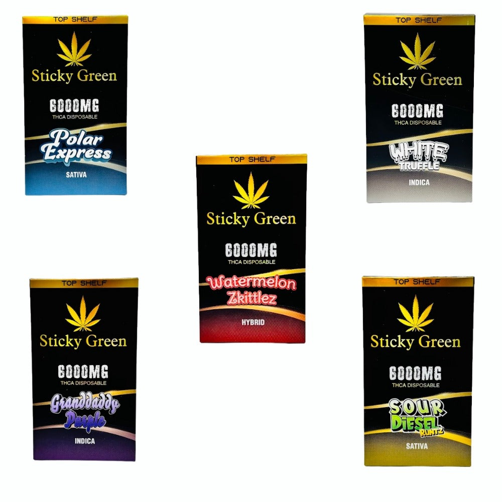STICKY GREEN THC-A 6g DISPOSABLE