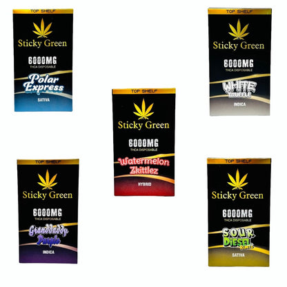 STICKY GREEN THC-A 6g DISPOSABLE