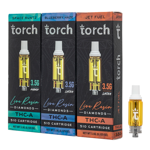 Torch THC-A Live Resin Diamonds 3.5G Cartridge