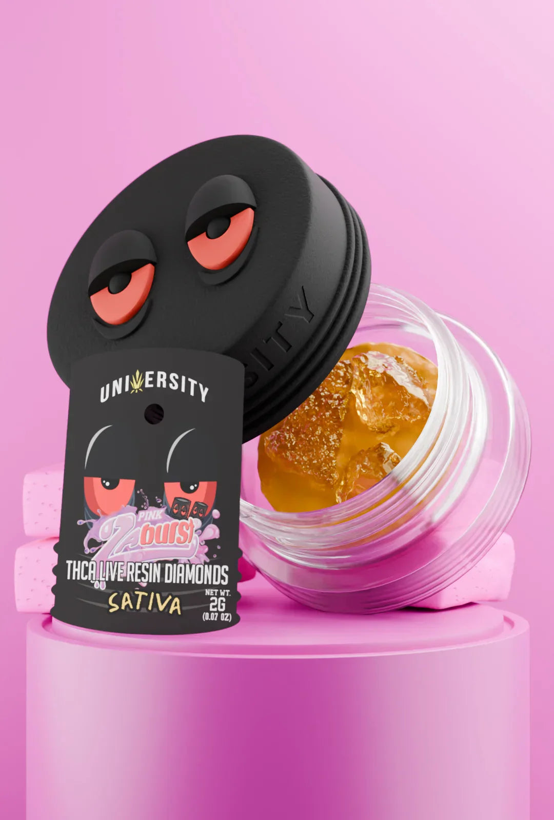 University THC-A Live Resin Diamond Dabs - 2g