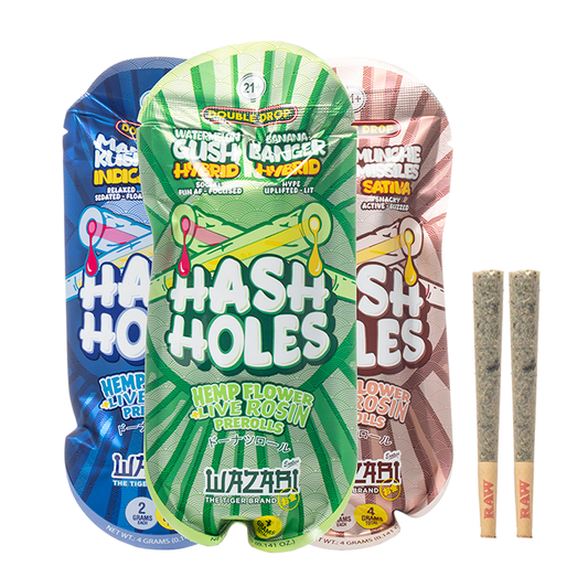 Wazabi Exotics THCP Hash Holes Prerolls 4G