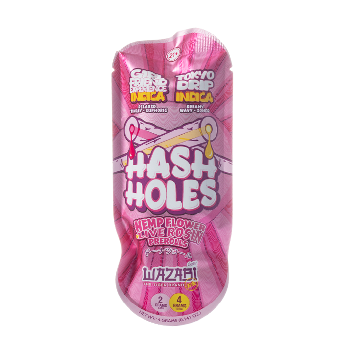 Wazabi Exotics THCP Hash Holes Prerolls 4G