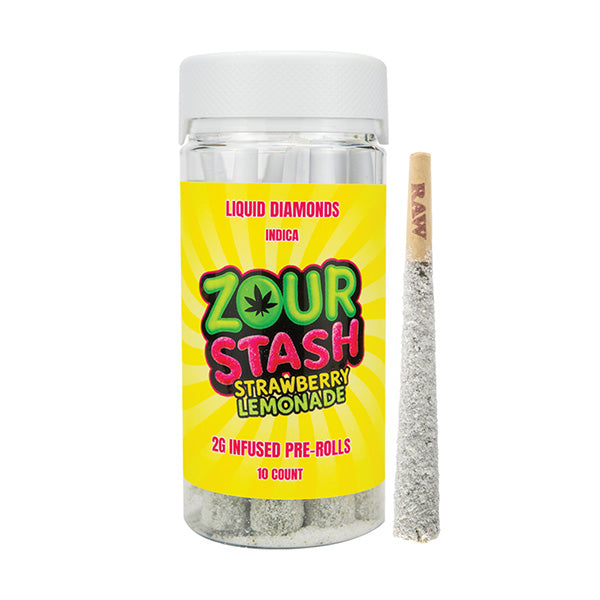 Zour Stash Liquid Diamond Pre-Rolls | (10ct) 20g