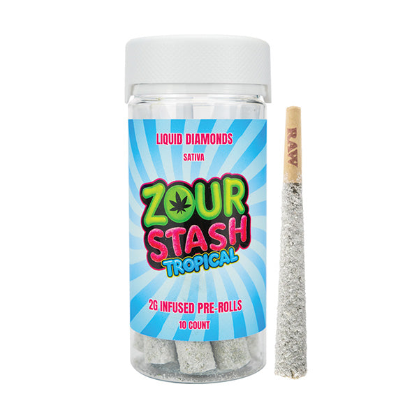 Zour Stash Liquid Diamond Pre-Rolls | (10ct) 20g