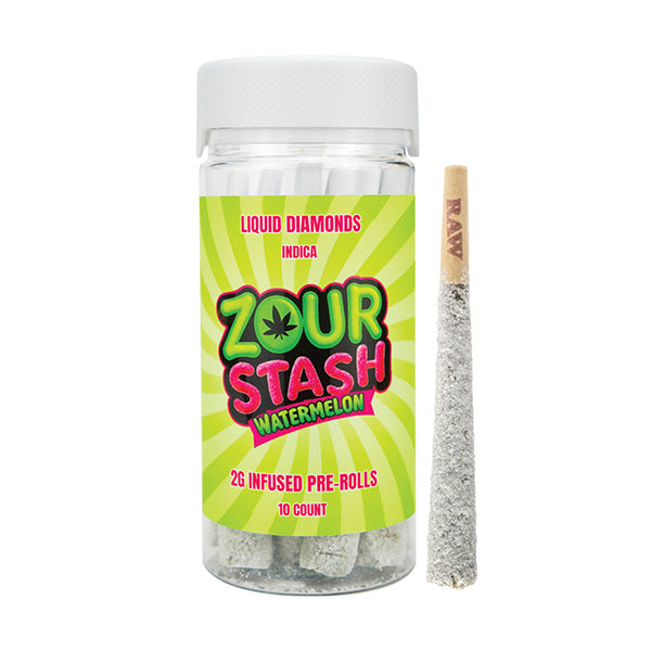 Zour Stash Liquid Diamond Pre-Rolls | (10ct) 20g